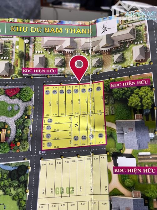 🔥🔥🔥 BÁN LÔ ĐẤT ĐẸP 120m2, ĐƯỜNG Ô TÔ 8M, KHU DÂN CƯ TOÀN BIỆT THỰ, GIÁ RẺ ĐẦU TƯ🏠 - 1