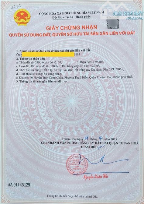 🌈ĐẤT MẶT TIỀN HUYỀN TRÂN CÔNG CHÚA - GIÁ RẺ NHẤT THỊ TRƯỜNG❌