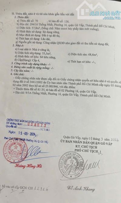 🌈 Nhà Hxh Đường Thống Nhất, Phường 16, Quận Govap - 1