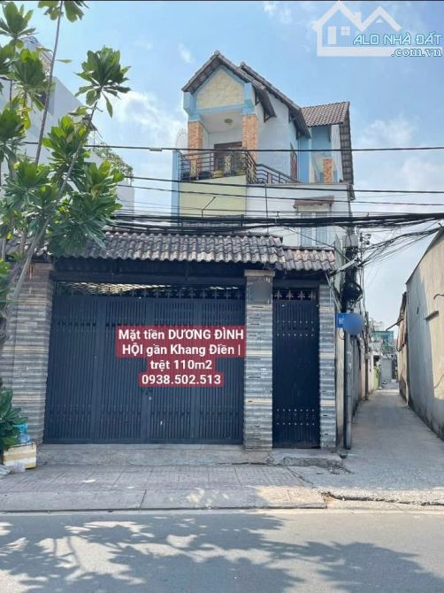 💎 (15tr) Nhà 3 tầng 2 mặt tiền DƯƠNG ĐÌNH HỘI gần KHANG ĐIỀN | 5PN có ban công