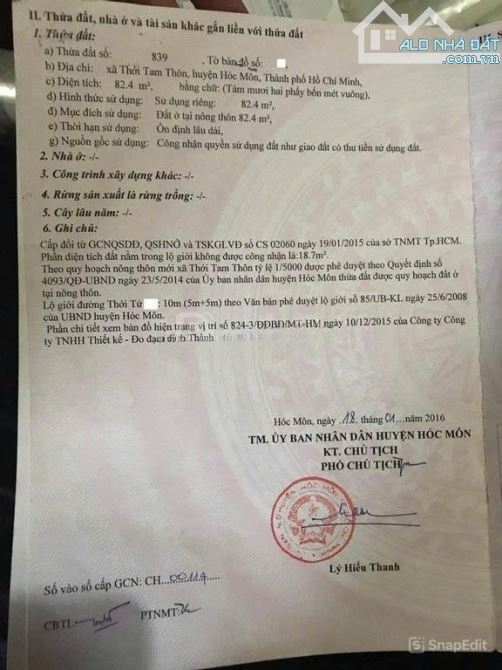 Bán nhà cấp 4 cách chợ Thới Tứ 200m vào 1 sẹc Trịnh Thị Miếng, Hóc Môn giá 860trieu, SHR