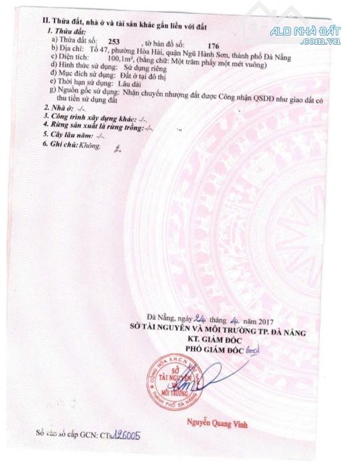 CHÍNH CHỦ CẦN BÁN.đất đường 10 m5. nguyễn duy Trinh. biển ngủ hành sơn đà nẵng giá rẻ - 2