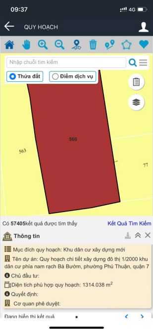RẺ NHẤT THỊ TRƯỜNG QUẬN 7 RỒI - GIẢM 12 TỶ BÁN GẤP LÔ ĐẤT 1314M2 HUỲNH TẤN PHÁT - 36.5 TỶ
