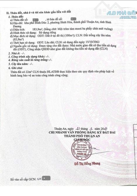 5,5Tỷ TL🔥Bán đất 183,9m2 hẻm Bình Hoà 11_gần ngã ba Cửu Long 800m p.Bình Hòa, Tp.Thuận An - 4