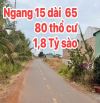 1,8 tỷ sào -80 thổ cư - khu dân cư đông- nhựa tim vàng - Đất Đỏ - Bà Rịa