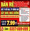 BÁN RẺ 2400m2 ĐẤT HỐ NAI, TP ĐỒNG NAI, XÂY KHO, NHÀ XƯỞNG, SỔ HỒNG RIÊNG QUI HOẠCH SKC