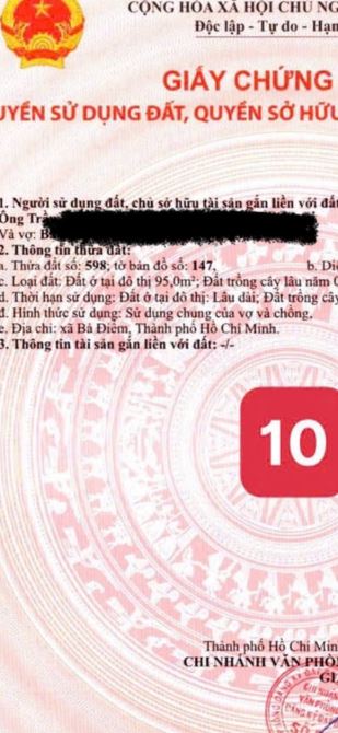 Bán 2 lô đất liền kề số 9 &10 thuộc xã Xuân Thới Sơn 95m², sổ hồng riêng, 100% thổ cư, đườ - 5