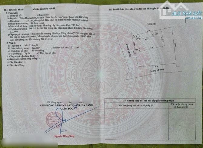 Chủ gửi bán biệt thự diện tích siêu lớn tại Dương Sơn- Hoà Xuân - 13
