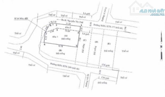 NGANG 10M- LÔ GÓC 2 MẶT TIỀN CỰC ĐẸP - NGUYỄN THỊ THỬ - XE HƠI THÔNG - XÂY DỰNG TỰ DO - 5