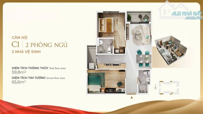 Chỉ cần 200tr là đã sở hữu căn hộ cao cấp ngay mặt tiền TL10-tặng full nội thất An Cường