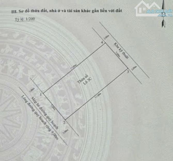 119m2 đất Lô 3C Lê Hồng Phong - Ngang 7m - Đường 15m - 1