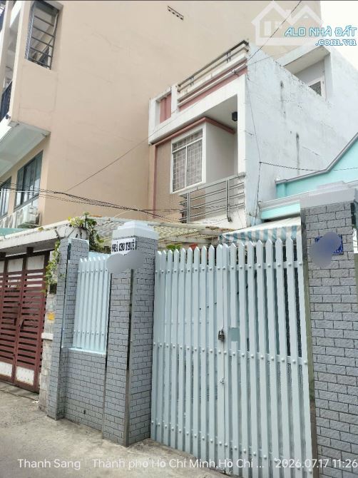 Nhà 1 Trệt 2 Lầu 4x20m 4 Phòng 3 wc hẻm 287 Âu Dương Lân Giá 18,6 Triệu