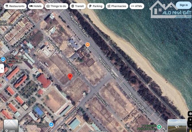 🔥 Đất mặt tiền đường Xuân Thiều , đường 5m5 , cách biển Nguyễn Tất Thành 200m. Dt 372m2