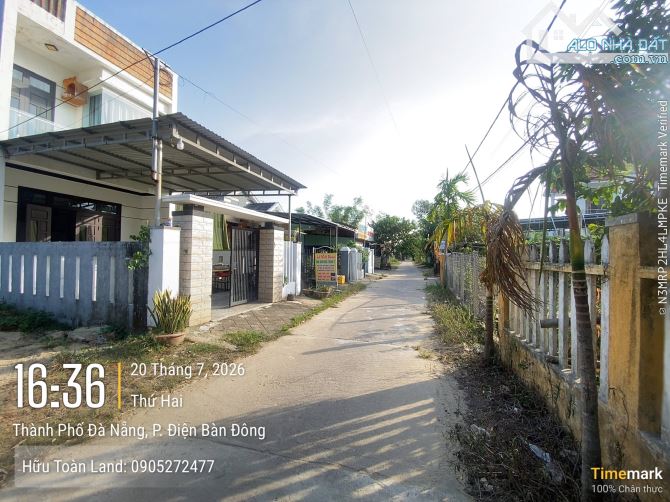 Bán lô đất 175 m2; phường Điện Bàn Đông; cách đường Trần Thủ Độ 450m - 1