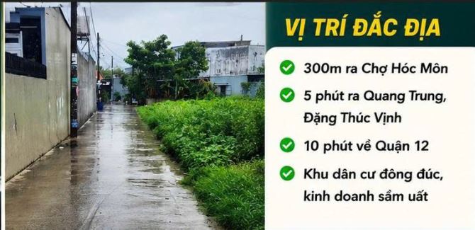 ĐẤT RỘNG 1.562M² – CHỈ 300M RA CHỢ HÓC MÔN – 300M² THỔ CƯ – GIÁ CHỈ 25,6 TỶ 🔥 - 1