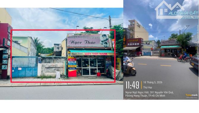 Hiếm! Mặt tiền Nguyễn Văn Quá,Q12.(12x45m, NH40m),CTXD H+7 tầng khai thác ngay chỉ 79,2 Tỷ