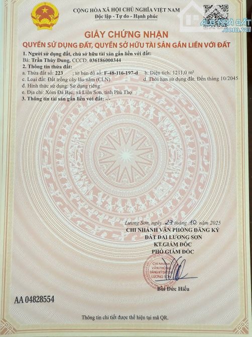 Cần Bán siêu phẩm lô đất 1411m2 cạnh homestay mà còn gần Vành Đai 5 tại Liên Sơn-HB - 2