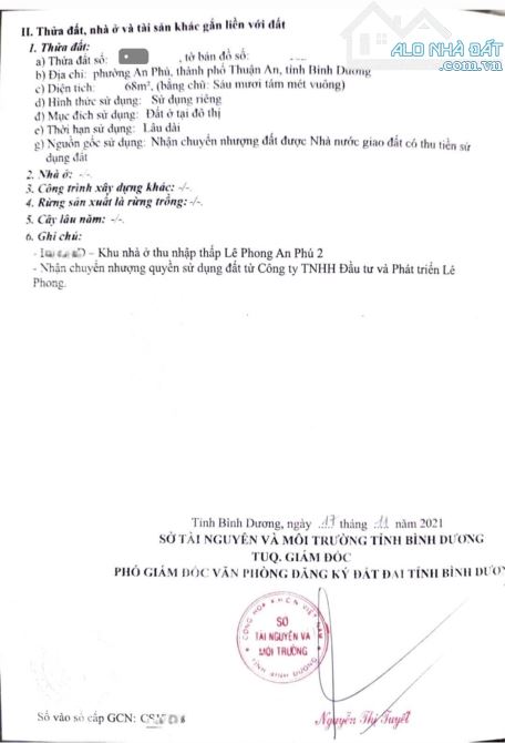 2,5Tỷ/Lô TL🔥Bán 2 Lô đất 68m2 đường D1 và D2, KDC Lê Phong 2 p.An Phú, Tp.Thuận An - 8