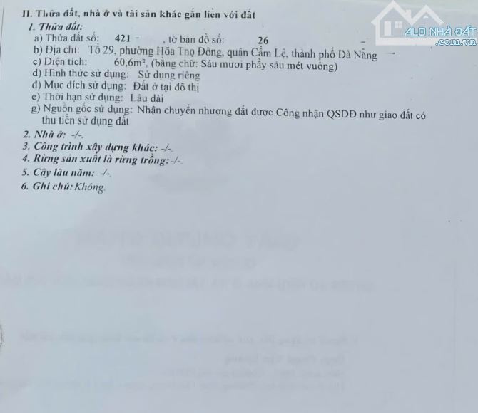 🔴💥Bán đất kiệt K65 Bình Thái 4  - P. Cẩm Lệ, TP Đà Nẵng - 1