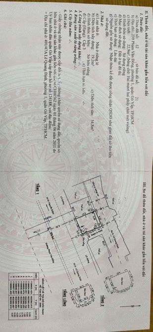 Bán nhà 239 phạm văn đồng phường hạnh thông quận gò vấp 3