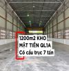 🏭 CHO THUÊ KHO có Cẩu Trục sẵn 7 tấn MẶT TIỀN QUỐC LỘ 1A – QUẬN 12