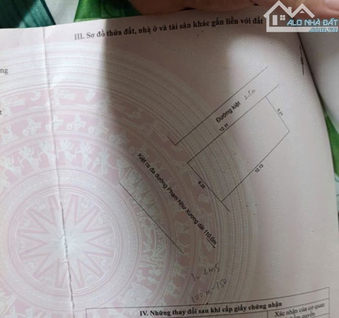 Chính chủ gửi bán gấp lô đất 2 mặt kiệt thoáng mát kiệt ô tô thông Âu cơ phạm như xương 3