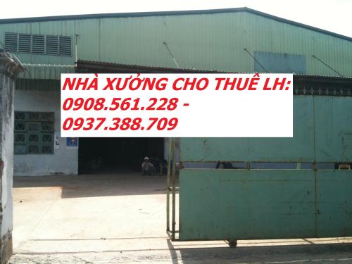 CHO THUÊ NHÀ XƯỞNG QUẬN 12. DT: 500M2 GIÁ 20TR, 1800M2 GIÁ 60TR