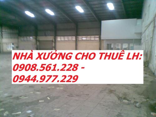 CHO THUÊ NHÀ XƯỞNG QUẬN 12. DT: 500M2 GIÁ 20TR, 1800M2 GIÁ 60TR - 1